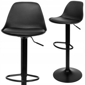   Stolica za bar s rotirajućim taburetom, podesiva visina, tapicirana eko kožom