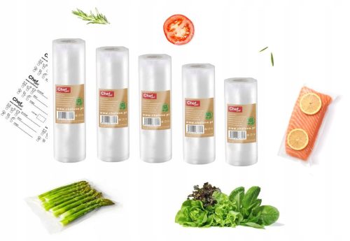 ChefOne premium folija za vakuumsko pakiranje 5 rola + GRATIS ostrzača
