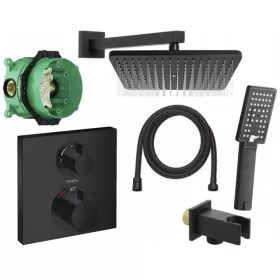 Hansgrohe Ecostat zidna slavina za kadu i tuš, crna