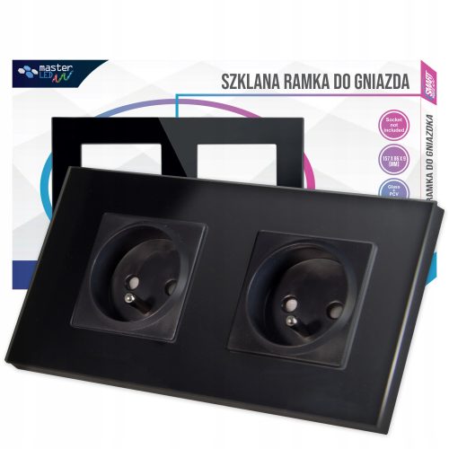 Masterled dvostruko staklo zidna utičnica