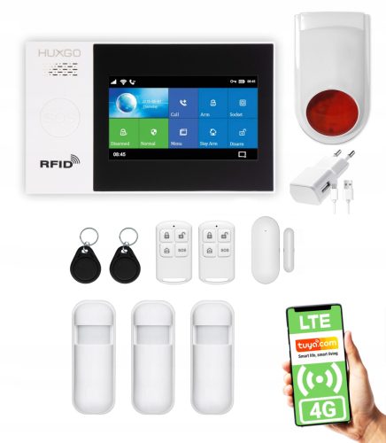 Huxgo HXA007 4G B WS R3 alarmni sustav bežični GSM LTE WiFi
