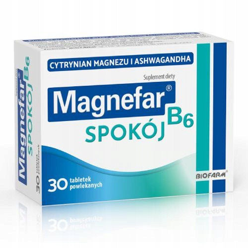 Magnefar B6 Mir, magnezij + ashwagandha, 30 tableta