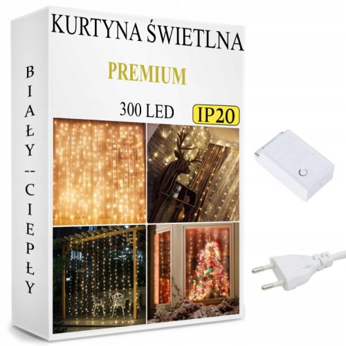 Božićna zavjesa Dollo Christmas s 300 LED svjetiljki 3x3 m