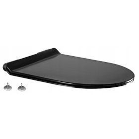   Mexen Black Duroplast Slim Toilet Seat - Lena, Rico, Sofia, Carmen Series