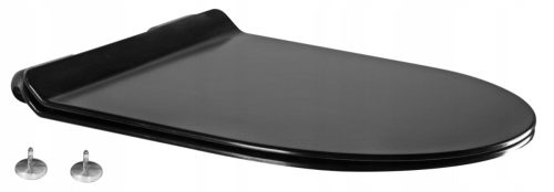 Mexen Black Duroplast Slim Toilet Seat - Lena, Rico, Sofia, Carmen Series