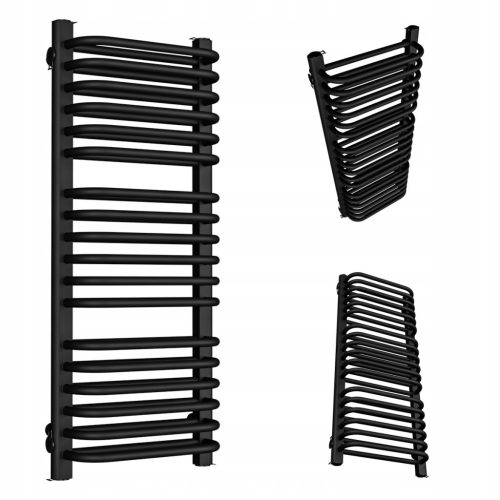 Moderni dvostruki vertikalni kupaonski radijator crne boje 1580mm x 500mmO Ovaj moderni dvostruki vertikalni kupaonski radijator crne boje dimenzija 1580mm x 50