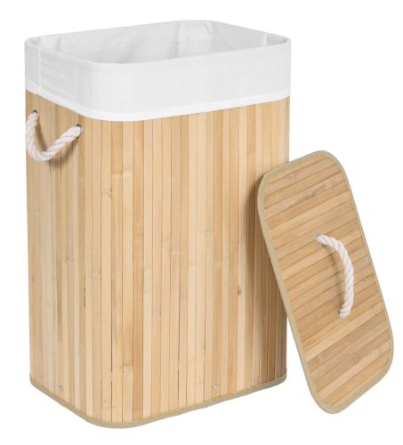  Gockowiak samostojeća košara za rublje, 80l, natural, nijanse smeđe i bež