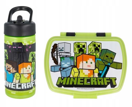Minecraft Bidon i Lunch box set