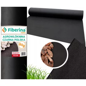   Agrotekstil - Malčiranje agrotekstila (protiv korova) Fiberina Forte crna 110 x 5000 cm 80 g/m²