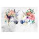 Zidna slika S KONJIMA WHITE HORSES Cvijeće 416x254