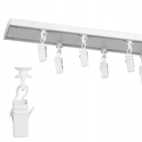 DVOSTRUKA BIJELA STROPNA LINA 400 cm sa žabicama