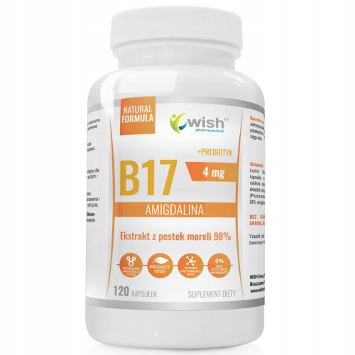 Kapsule s ekstraktom mareličnih koštica 98% i prebiotikom - Vitamin B17 Amigdalina 4mg