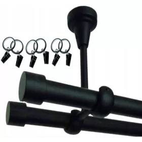  GARNIŠA ZA DUPLI STROP, CRNI Fi19/300cm žabe