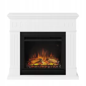   Samostojeći električni kamin s funkcijom grijanja - Bijeli 1500W 110 x 95 x 25 cm