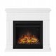 Samostojeći električni kamin s funkcijom grijanja - Bijeli 1500W 110 x 95 x 25 cm