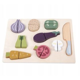  Dječja drvena igraonica Nunukids Puzzle Nož za sjeckanje povrća