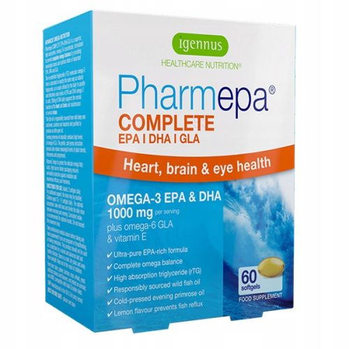 Pharmepa Complete: Visokokoncentriran EPA i DHA iz divlje srdelinge s dodatkom GLA i vitamina E