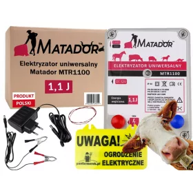   Elektrifikator za stoku Matador MTR1100 1,1J za goveda, konje, ovce, POLJSKA
