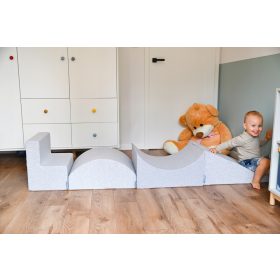  Igralište od pjene KiddyMoon PPZ-214, sivo, 4 kom.