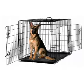 VELIKA METALNA OBORA ZA KAVEZ ZA PSE 121x76x82 XXXL