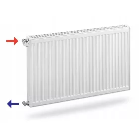   Čelični panelni radijator Purmo 2227 W bijeli 1400 x 550 x 102 mm - bočni priključak