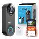 MBGLine SF W3 Video portafon s kamerom Full HD WiFi TUYA BELL, crni