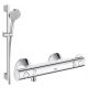 Vanjski tuš set Hansgrohe Vernis Blend + kromirana slavina za tuš Grohe Grohtherm 800