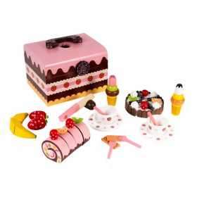 DRVENI KUTIJA ZA POSLASTICE ZA SLATKIŠE I TORTE