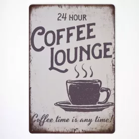 Tablica za vješanje s natpisom COFFE LOUNGE