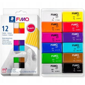 FIMO SOFT modelina set 12 x 25g Osnovna masa