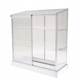   Vrhunski staklenik za vrt - Grindi staklenik 1,29 x 0,58 m x 140 cm