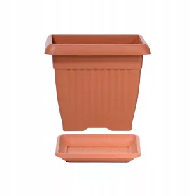    Prosperplast saksija 30 cm x 30 x 25 cm, plastična, nijanse narančaste