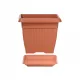  Prosperplast saksija 30 cm x 30 x 25 cm, plastična, nijanse narančaste