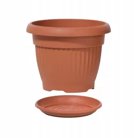    Prosperplast saksija 50 cm x 50 x 39 cm promjer 50 cm plastične nijanse narančaste
