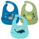 Silikonski set za bebe s džepom | Zestaw silikonskih slinaca za djecu od 24-32 cm | 3 kom
Silikonski set za bebe s džepom je idealan za hranjenje vaše male mrvicu. Uključuje 3 silikonska slinca različ