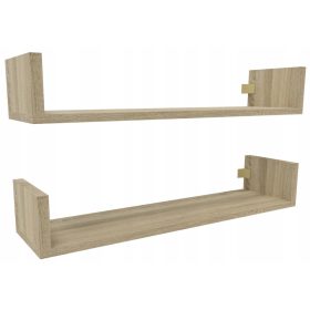 Moderna lamelirana polica Marand 80 x 20 cm sonoma hrast