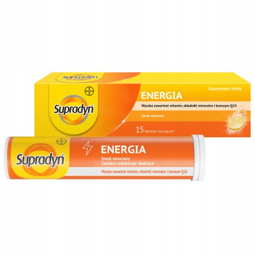 Supradyn Energija, multivitaminski dodatak prehrani za aktivne osobe, 15 šumećih tableta