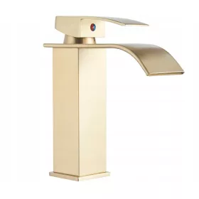   Elegantni Slavina za Umivaonik | PREMIUM+ | Vrhunski dizajn | Keramička glavčina | Završetak u MAT ZLATU | Serija PREMIUM EXCLUSIVE