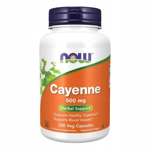 Now Foods Cayenne 500 mg 250 kap.