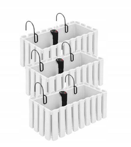  Prosperplast saksija 114 cm x 18 x 16,5 cm, bijela plastika