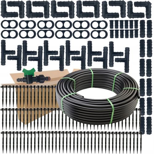 SET OD 162 ELEMENTA DIP Linija vrtno crijevo NAVODNJAVANJE 100M + 162XXL