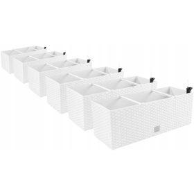    Prosperplast teglica za cvijeće 309 cm x 19,5 x 18,5 cm plastična bijela