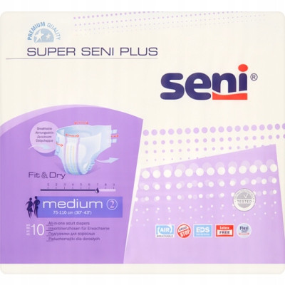 Super Seni Plus M pelene za odrasle, 10 kom