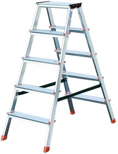 Krause ljestve 2,65 m aluminijske 2 x 5 do 150 kg