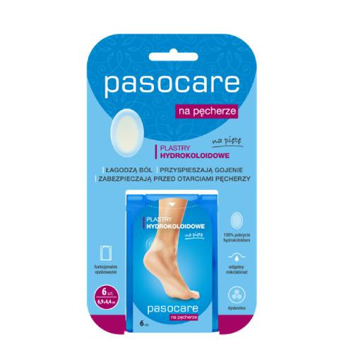 PASOCARE Hidrokoloidni flasteri za pete s žuljevima, 6 kom