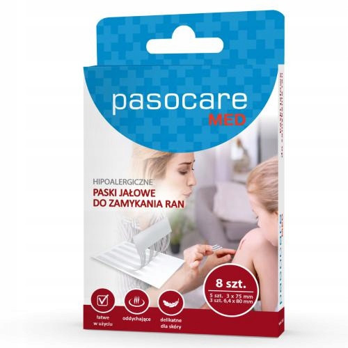 PasocareMED Traka za Zatvaranje Rana (8 kom.)