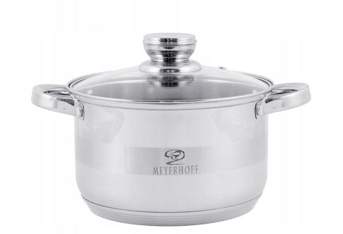 Mayerhoff premium lonac od nehrđajućeg čelika s mjernom posudom i staklenim poklopcem, 20 cm