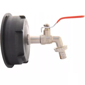 Metalni kran za spremnike 1/2 inča s kapom 10 cm