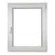 PVC prozor s mikroventilacijom 500 x 700 mm bijeli
