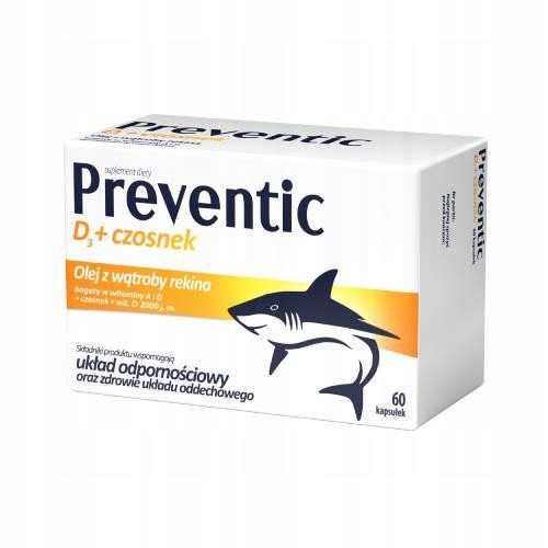 Preventic D3 Hrvatska Jetra morskog psa Kapsule 60 kom